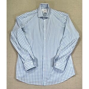 MIZZEN + MAIN Men's X-Large Gangnam Plaid Golf Shirt Performance Button USA MADE